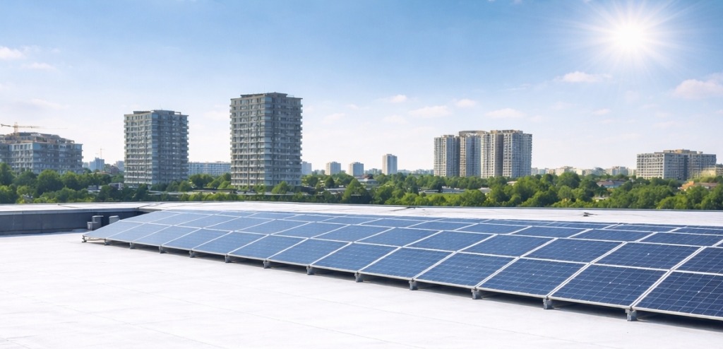 Sisteme de protectie la incendiu BROOF Danosa pentru acoperișuri cu instalații fotovoltaice prin Hidroizolatii Conduraru